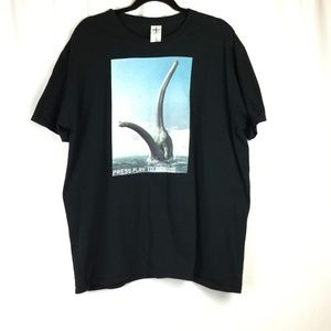 Loch Ness Monster VHS Graphic Tee Cryptid Black